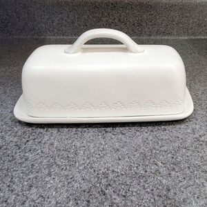Hearth And Hand White Ceramic Butter Dish